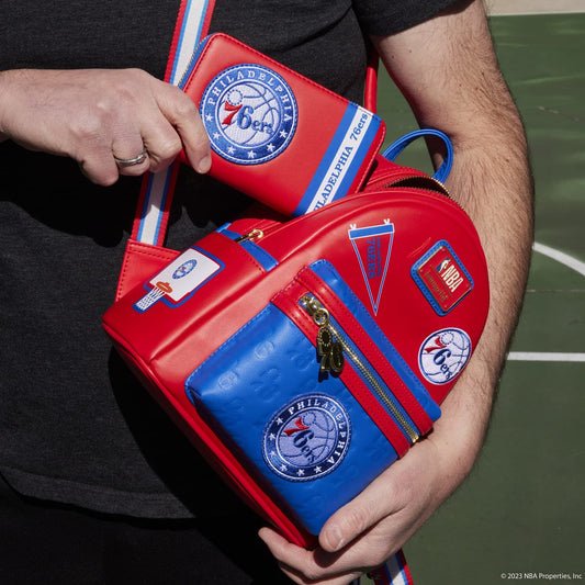 NBA Philadelphia 76ers Patch Icons Zip Around Wallet - US 1904