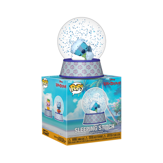 Sleeping Stitch Mini Glitter Globe - US 7098
