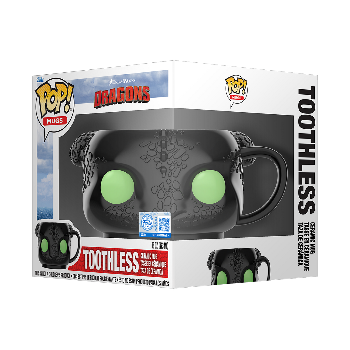 Toothless Ceramic Mug - US 3939