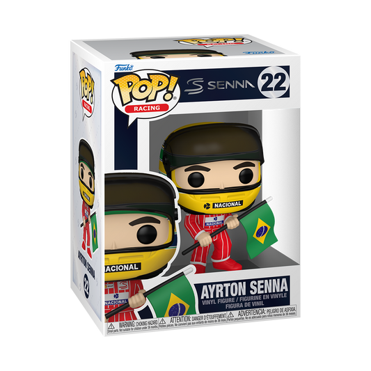 Pop! Ayrton Senna with Brazilian Flag - US 0712