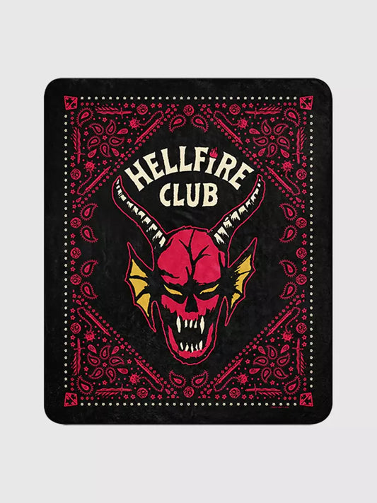 Stranger Things Hellfire Club Sherpa Blanket - US 4702
