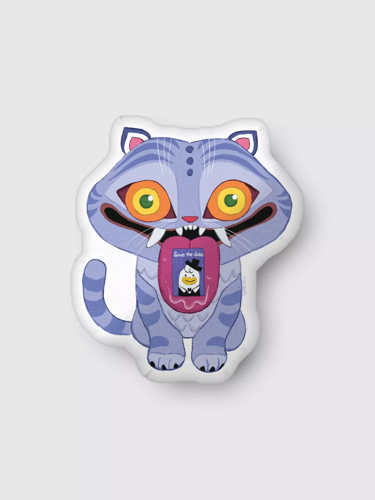 KPop Demon Hunters Derpy Tiger Pillow - US 6278
