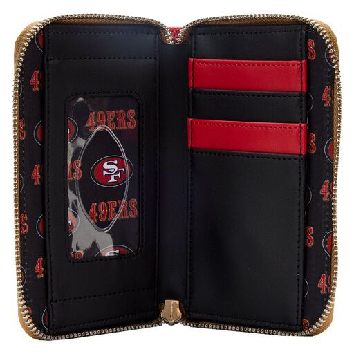NFL San Francisco 49ers Patches Zip Around Wallet - US 3290
