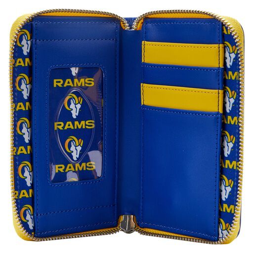 NFL Los Angeles Rams Patches Zip Around Wallet - US 7344