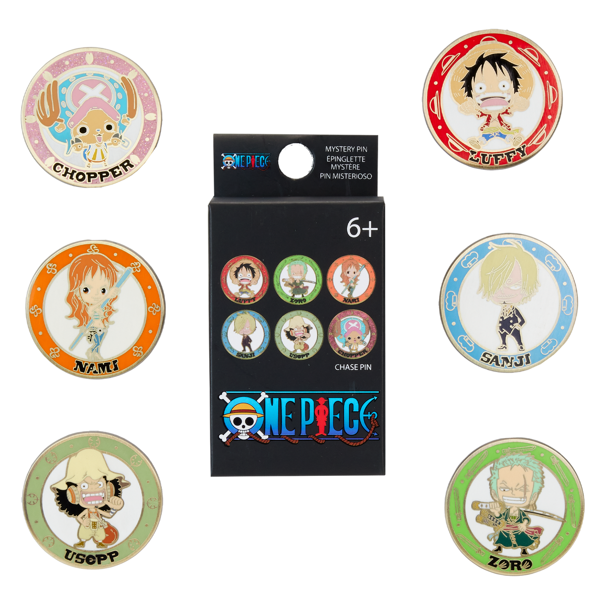 One Piece 25th Anniversary Chibi Mystery Box Pin - US 5819