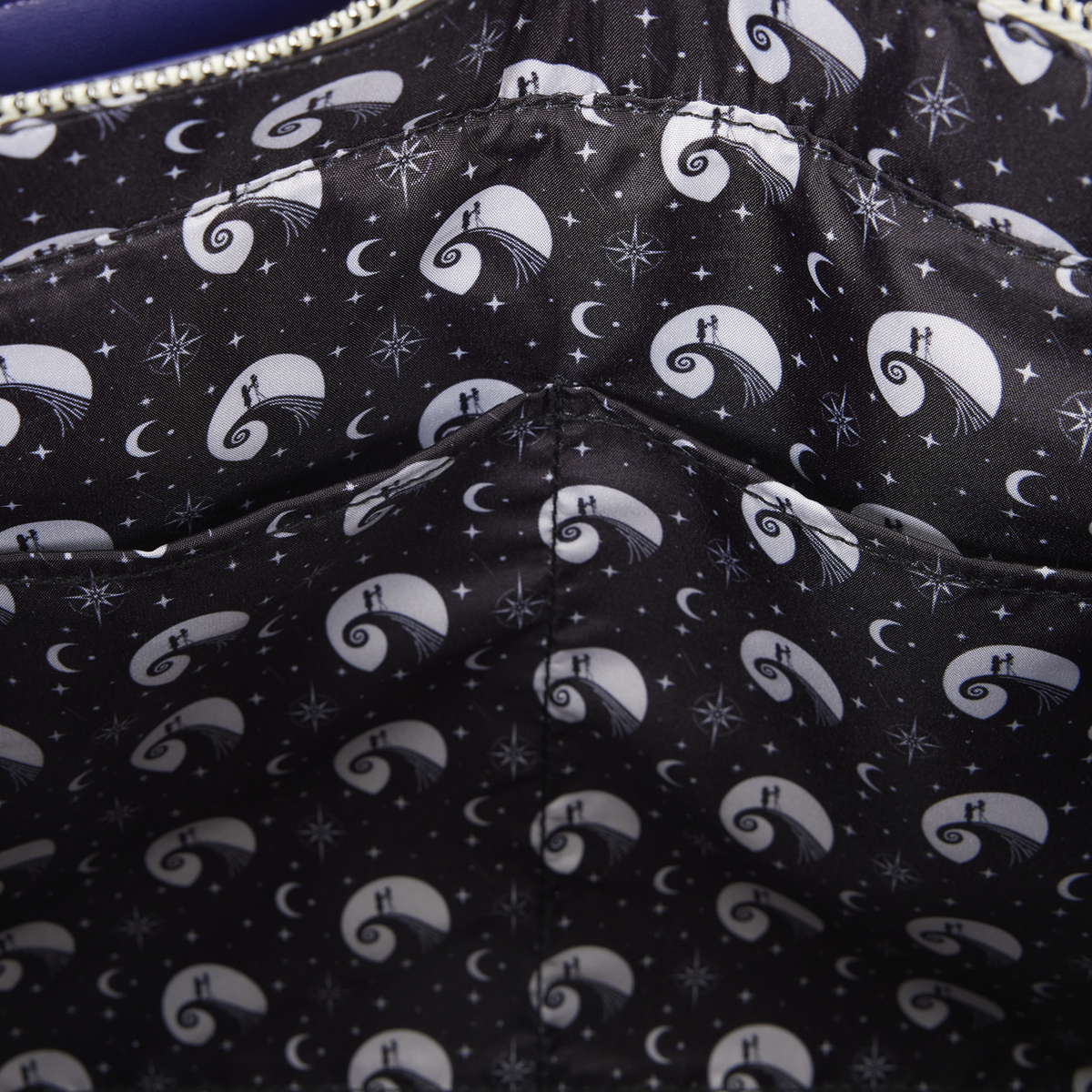 The Nightmare Before Christmas Jack Skellington & Sally Night Sky Convertible Backpack and Tote Crossbody Bag - US 0998