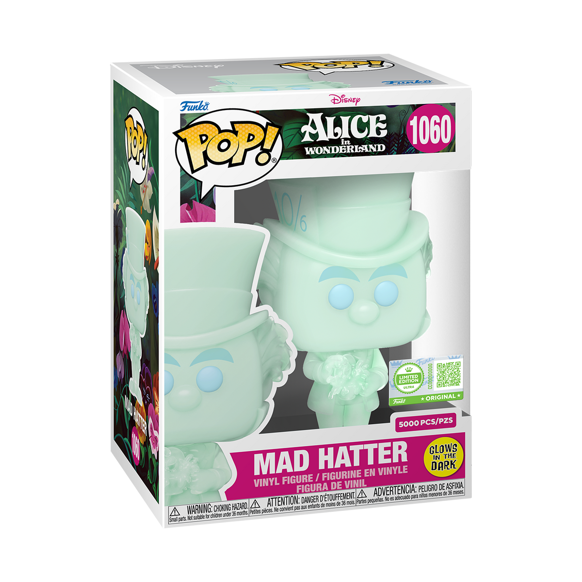 Pop! Mad Hatter (Glow) with Pop! Protector - US 5379