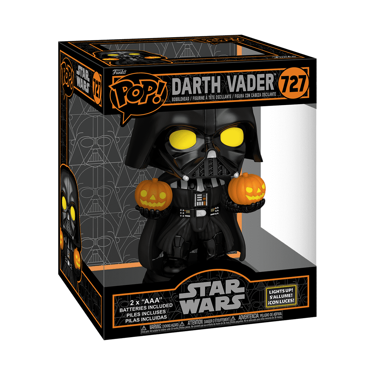 Pop! Super Light Up Darth Vader Holding Jack-O-Lanterns - US 9158