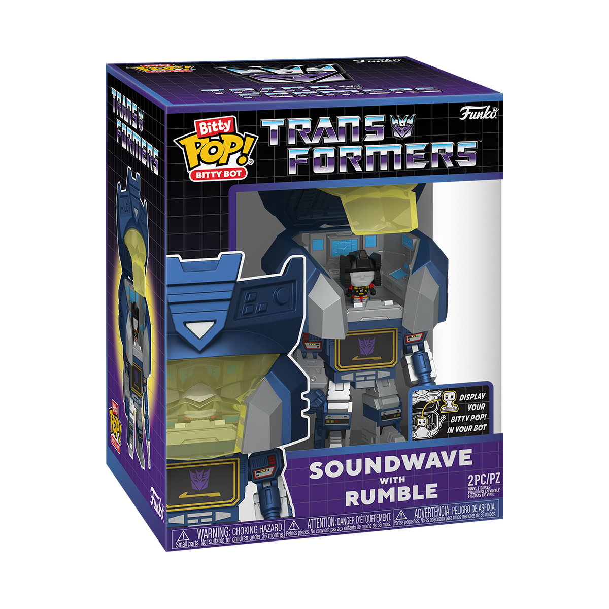 Bitty Pop! Bitty Bot Soundwave with Rumble - US 2766