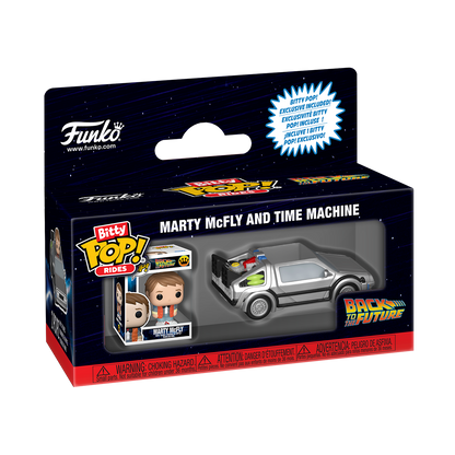 Bitty Pop! Rides Marty McFly and Time Machine - US 8976