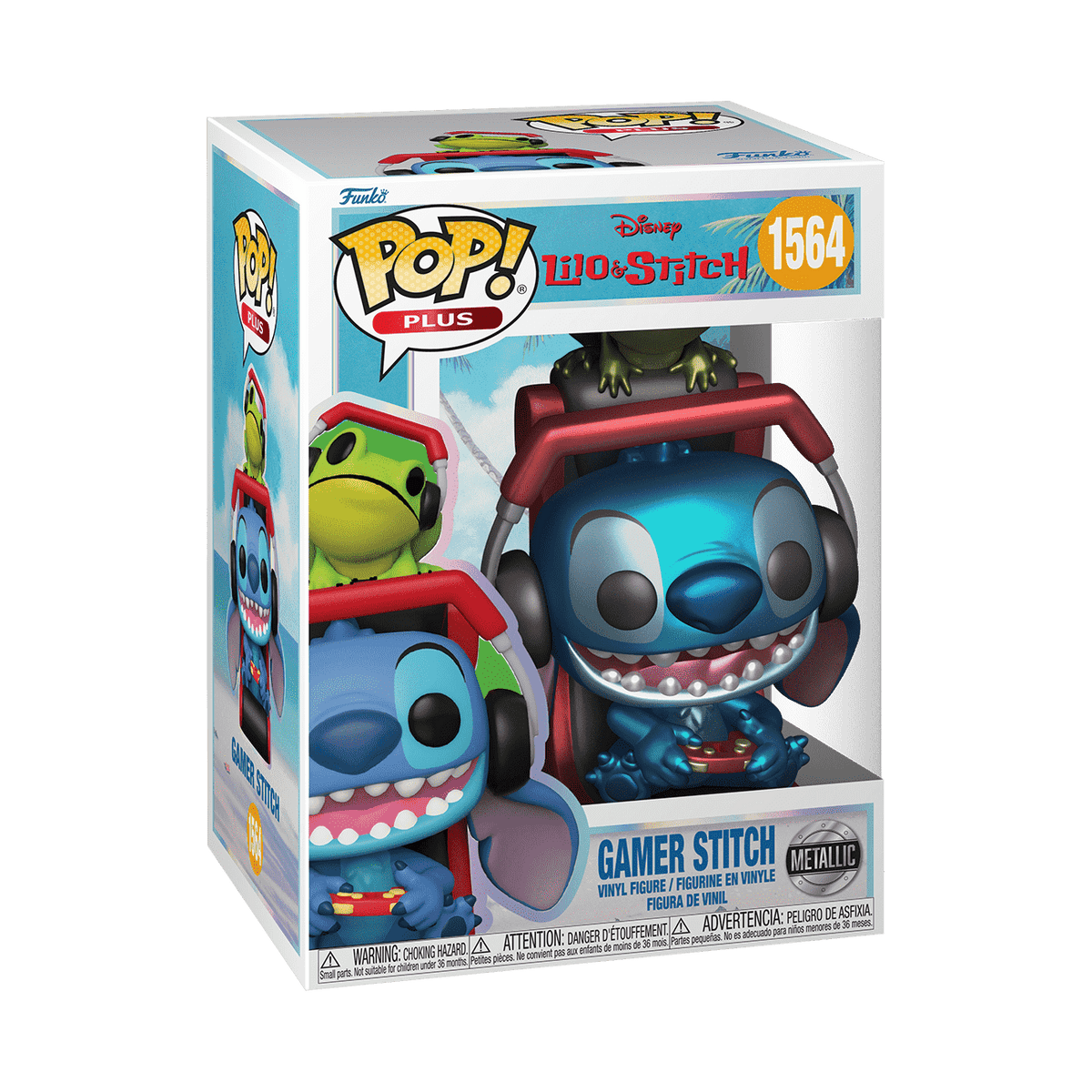 Pop! Plus Gamer Stitch (Metallic) - US 8479
