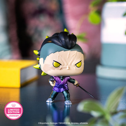 Pop! Genya Shinazugawa (Demon Form) (Metallic) with Pop! Protector - US 4835