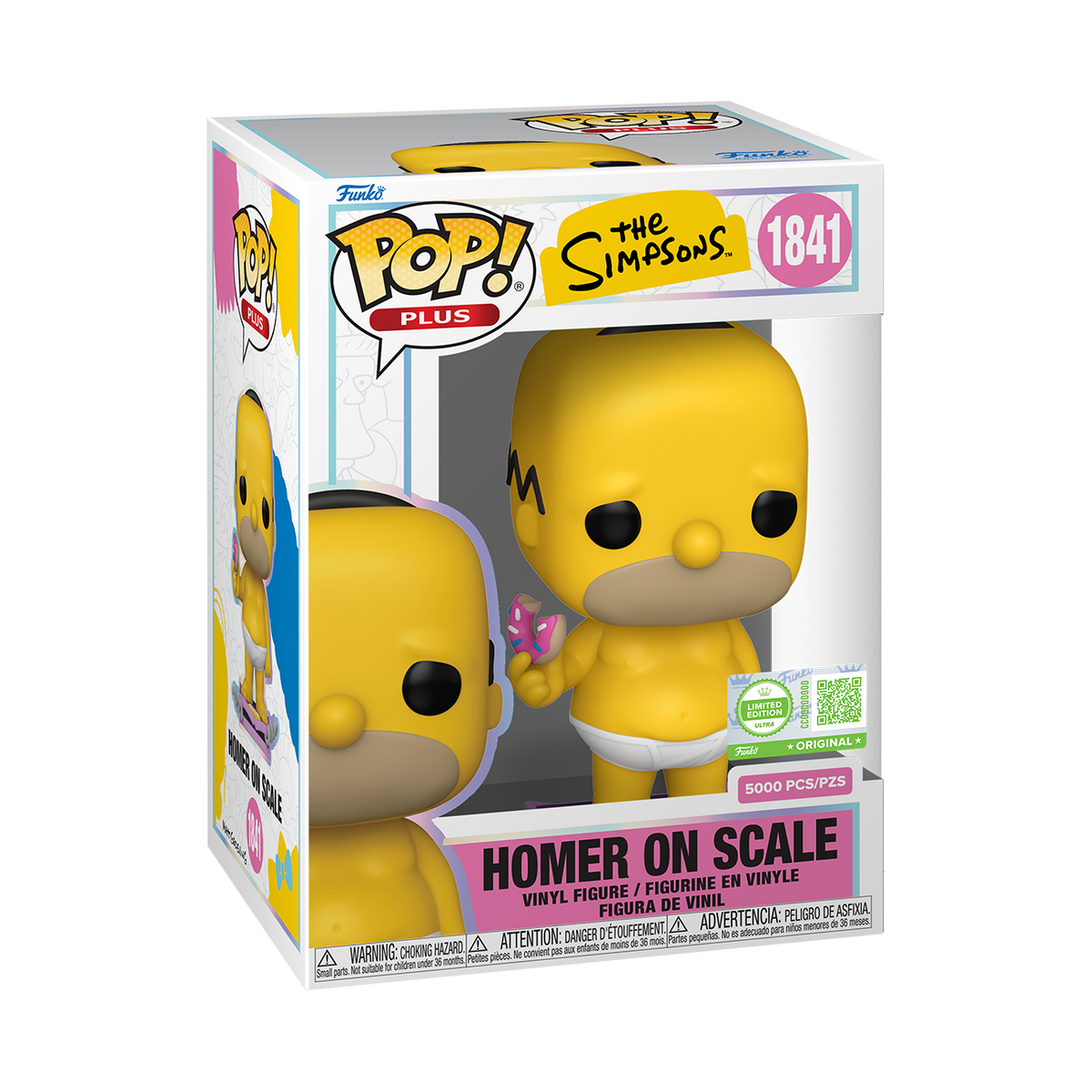 Pop! Plus Homer on Scale with Pop! Protector - US 6708