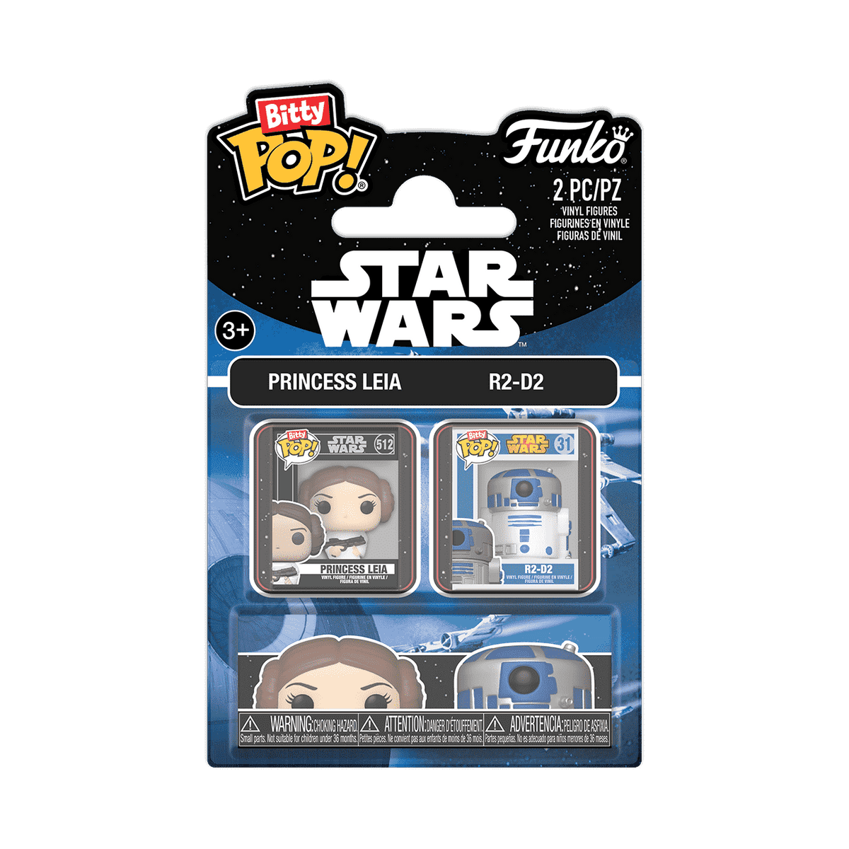 Bitty Pop! Princess Leia & R2-D2 2-Pack - US 2802