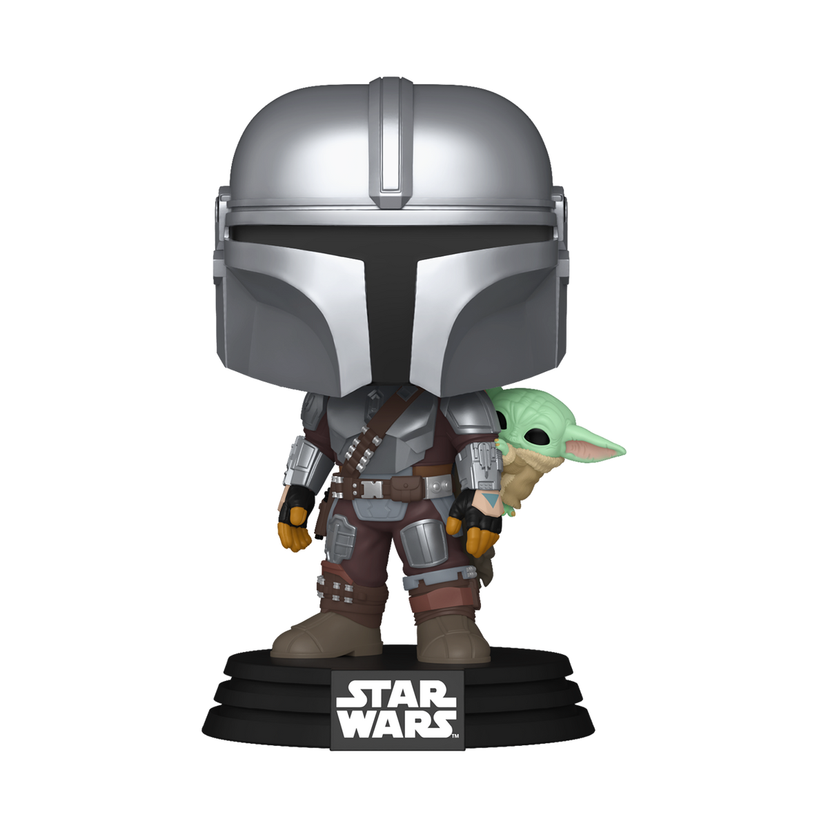 Pop! The Mandalorian with Grogu (On Back) - US 3499