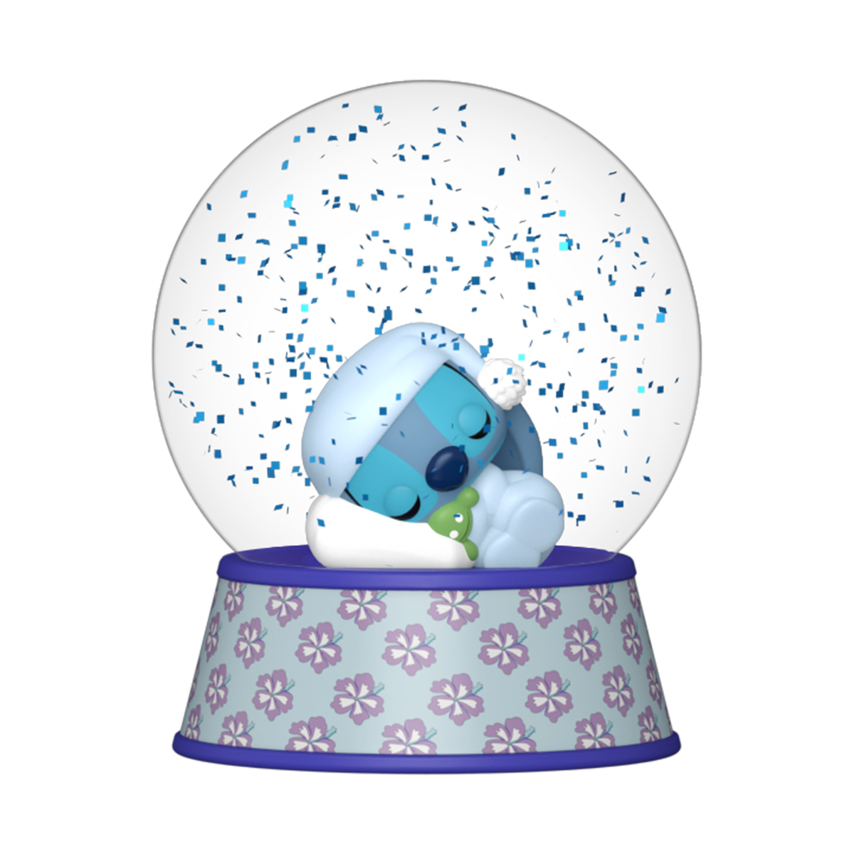 Sleeping Stitch Mini Glitter Globe - US 7098