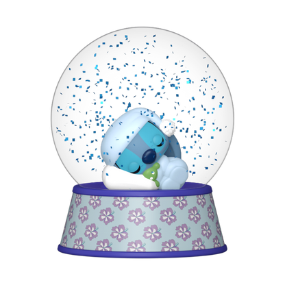Sleeping Stitch Mini Glitter Globe - US 7098