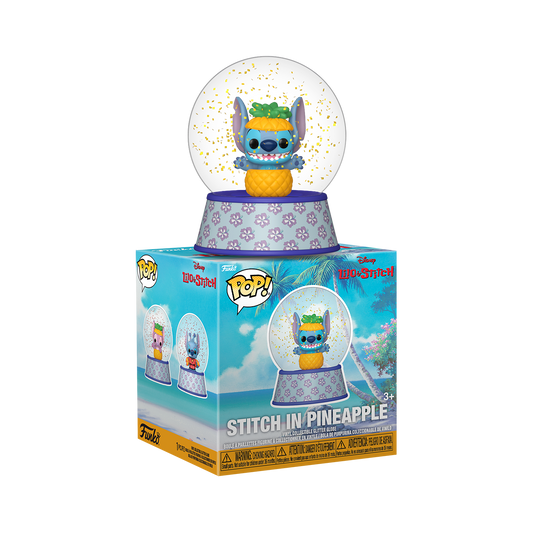 Stitch in Pineapple Mini Glitter Globe - US 4227