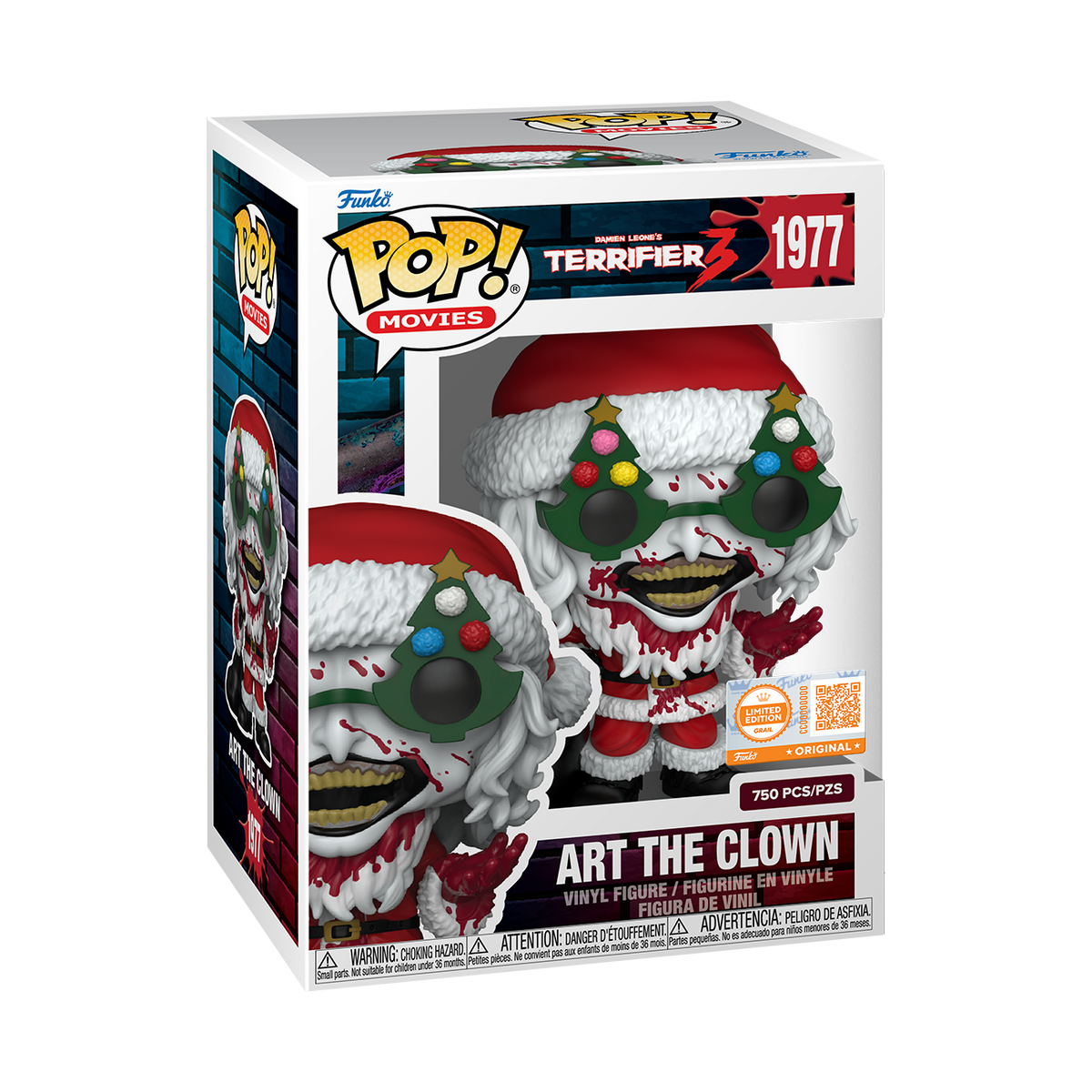 Pop! Art the Clown in Santa Suit (Bloody) with Pop! Protector - US 8483