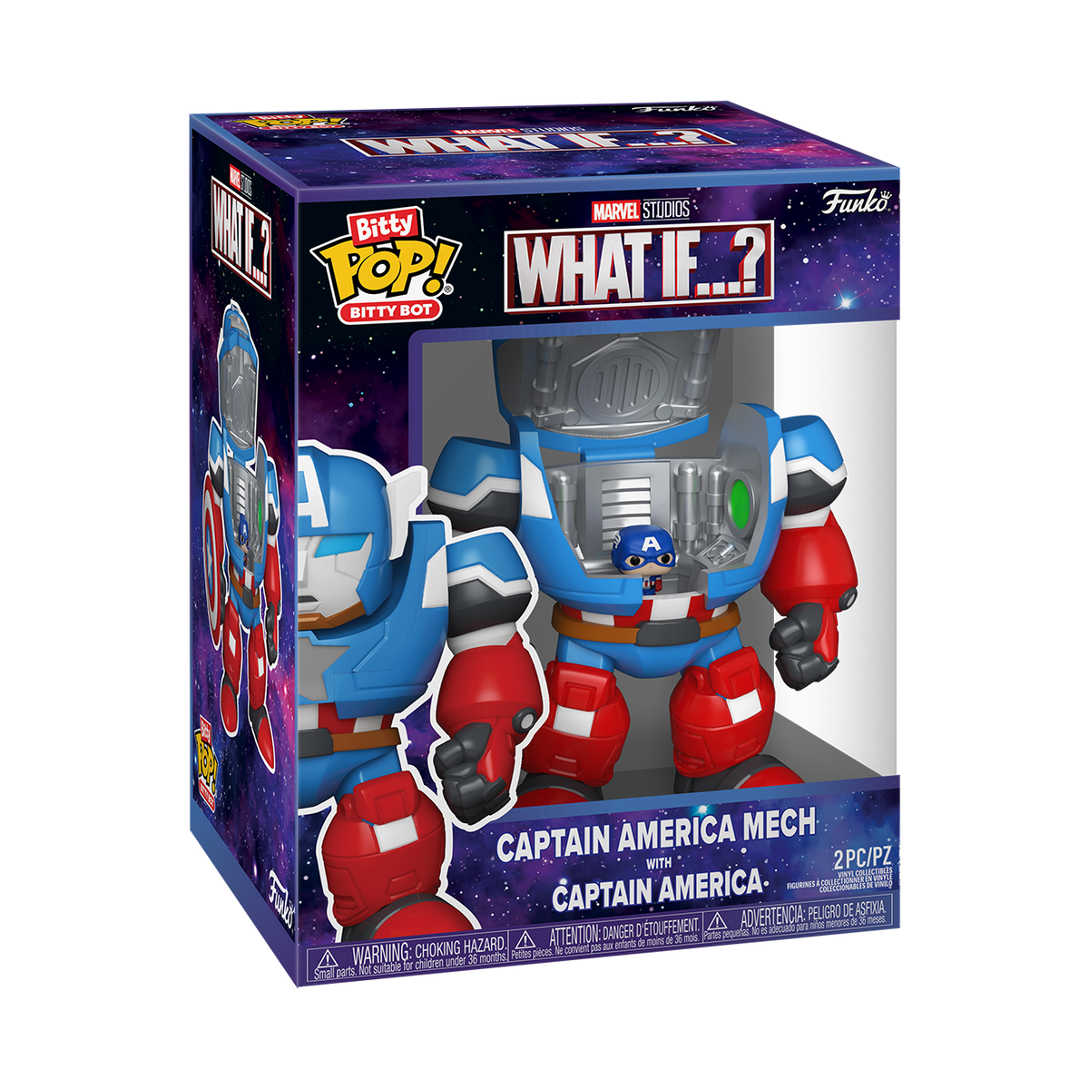 Bitty Pop! Bitty Bot Captain America Mech with Captain America - US 8305