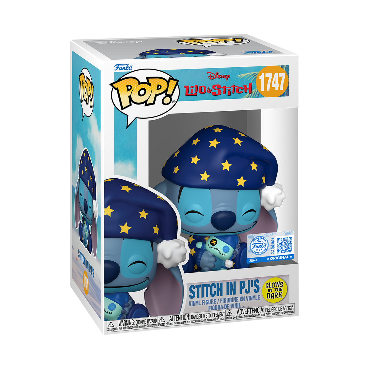 Pop! Stitch in PJ's (Glow) - US 2974