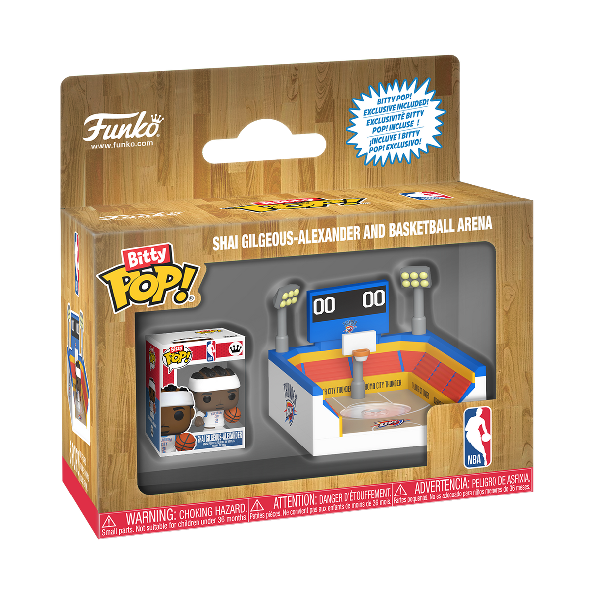 Bitty Pop! Towns Shai Gilgeous-Alexander & Basketball Arena - US 9979