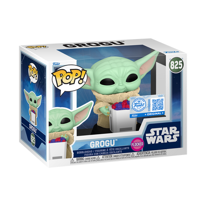 Pop! Grogu with Snack (Flocked) - US 6382
