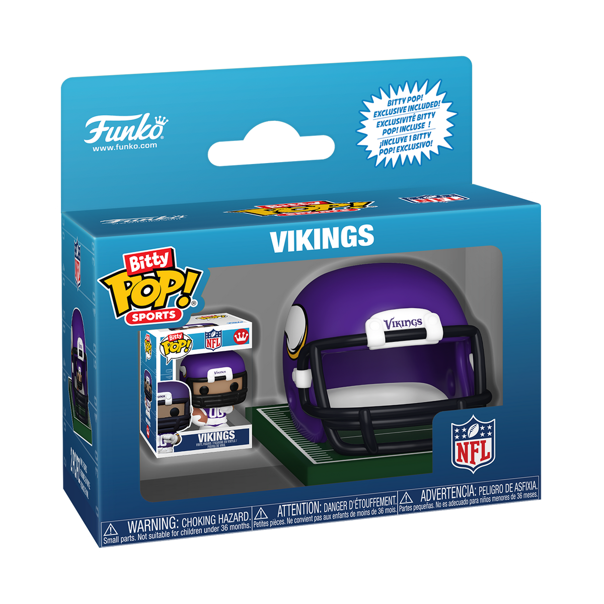 Bitty Pop! Helmet & Player Vikings - US 6844