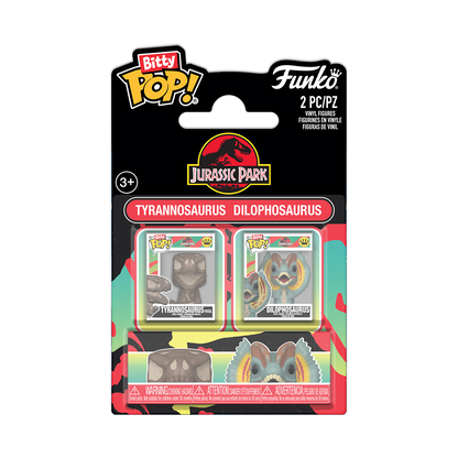 Bitty Pop! Tyrannosaurus Fossil & Dilophosaurus 2-Pack - US 6670