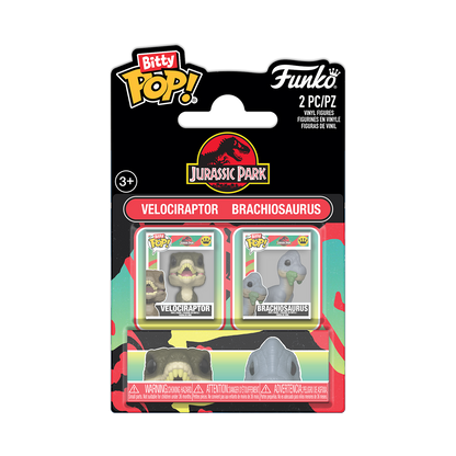 Bitty Pop! Velociraptor & Brachiosaurus 2-Pack - US 1303