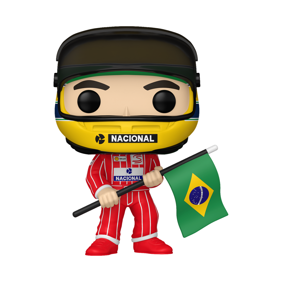 Pop! Ayrton Senna with Brazilian Flag - US 0712