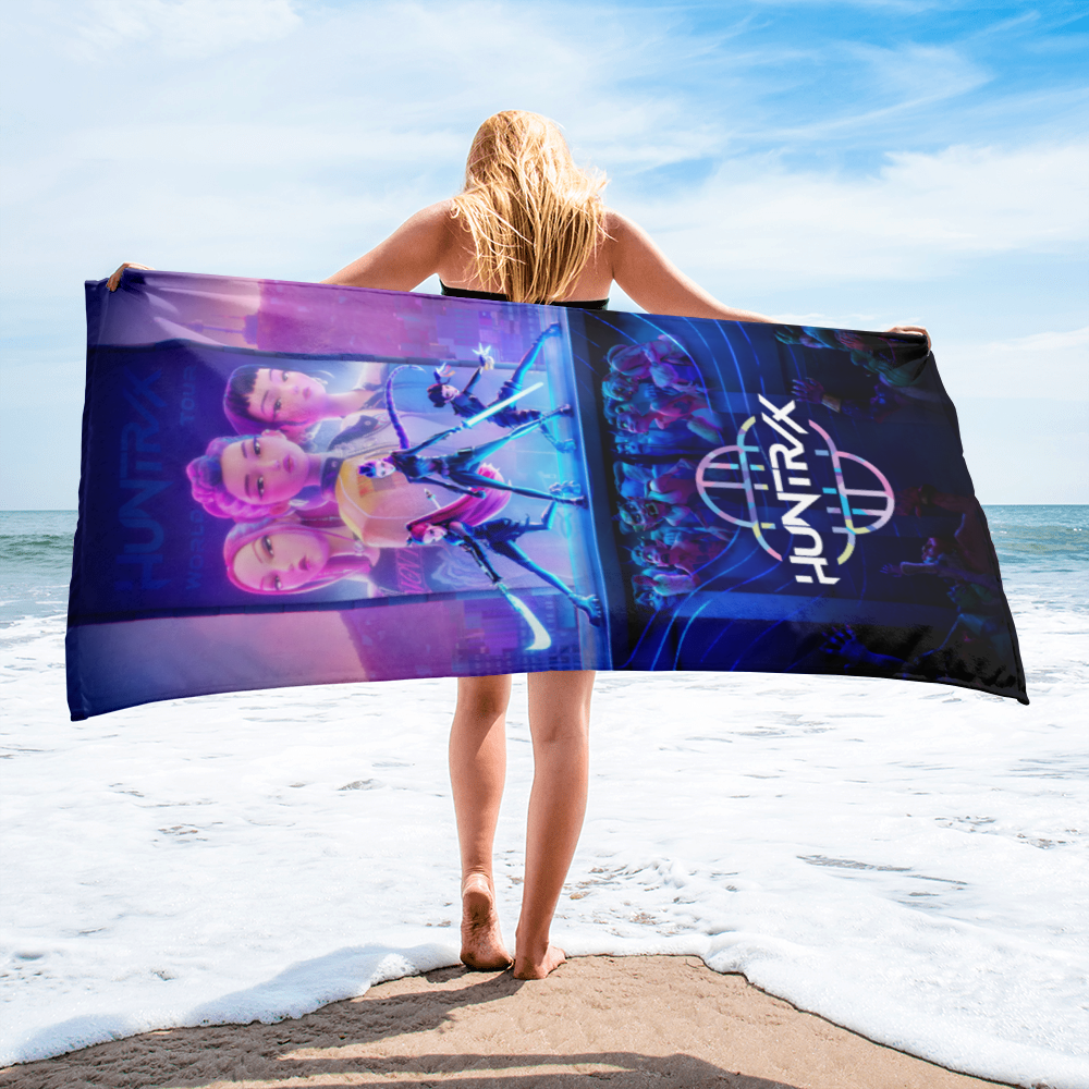 KPop Demon Hunters Movie Poster Beach Towel - US 4403