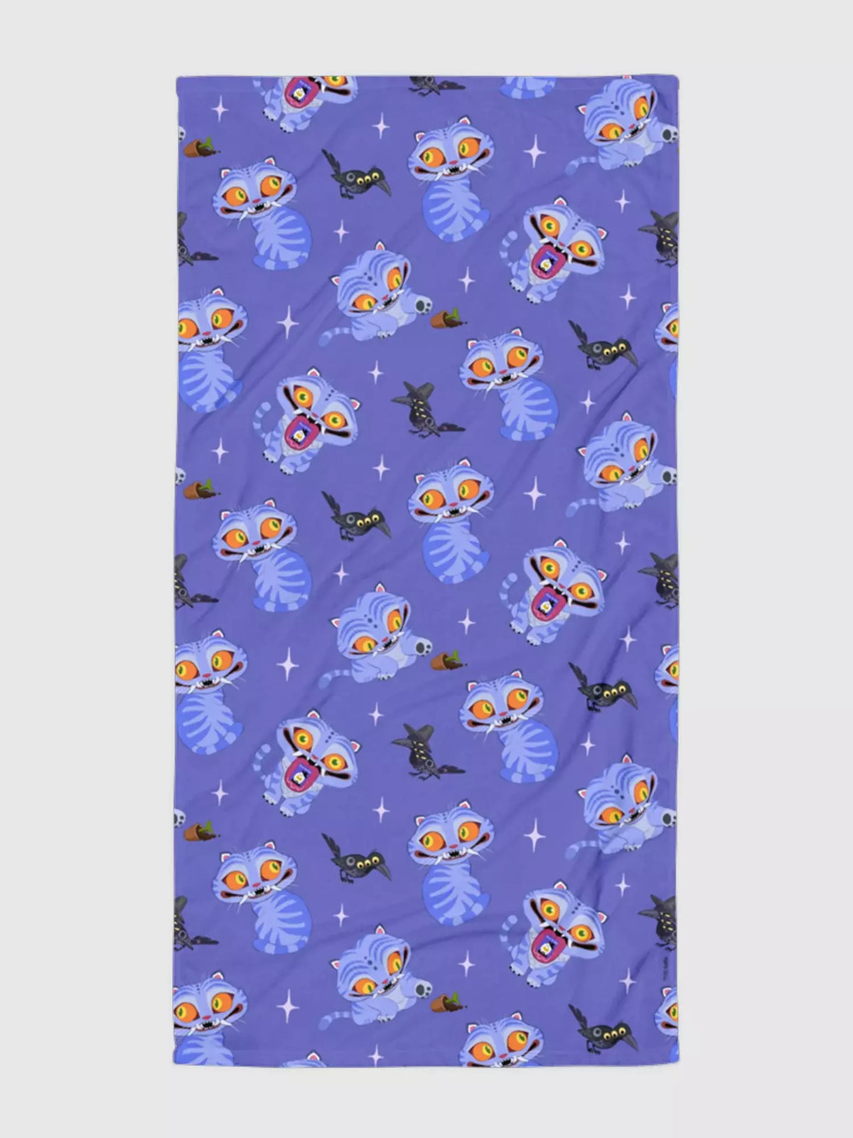 KPop Demon Hunters Derpy Tiger and Sussie Magpie Beach Towel - US 5529