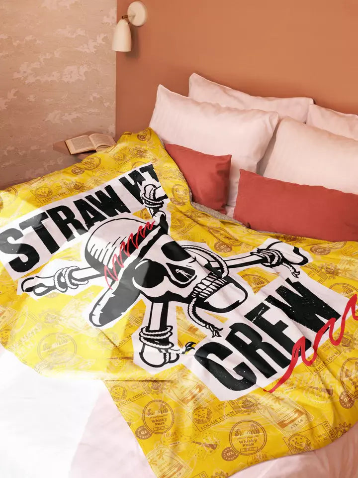 One Piece Straw Hat Crew Luffy Sherpa Blanket - US 7510