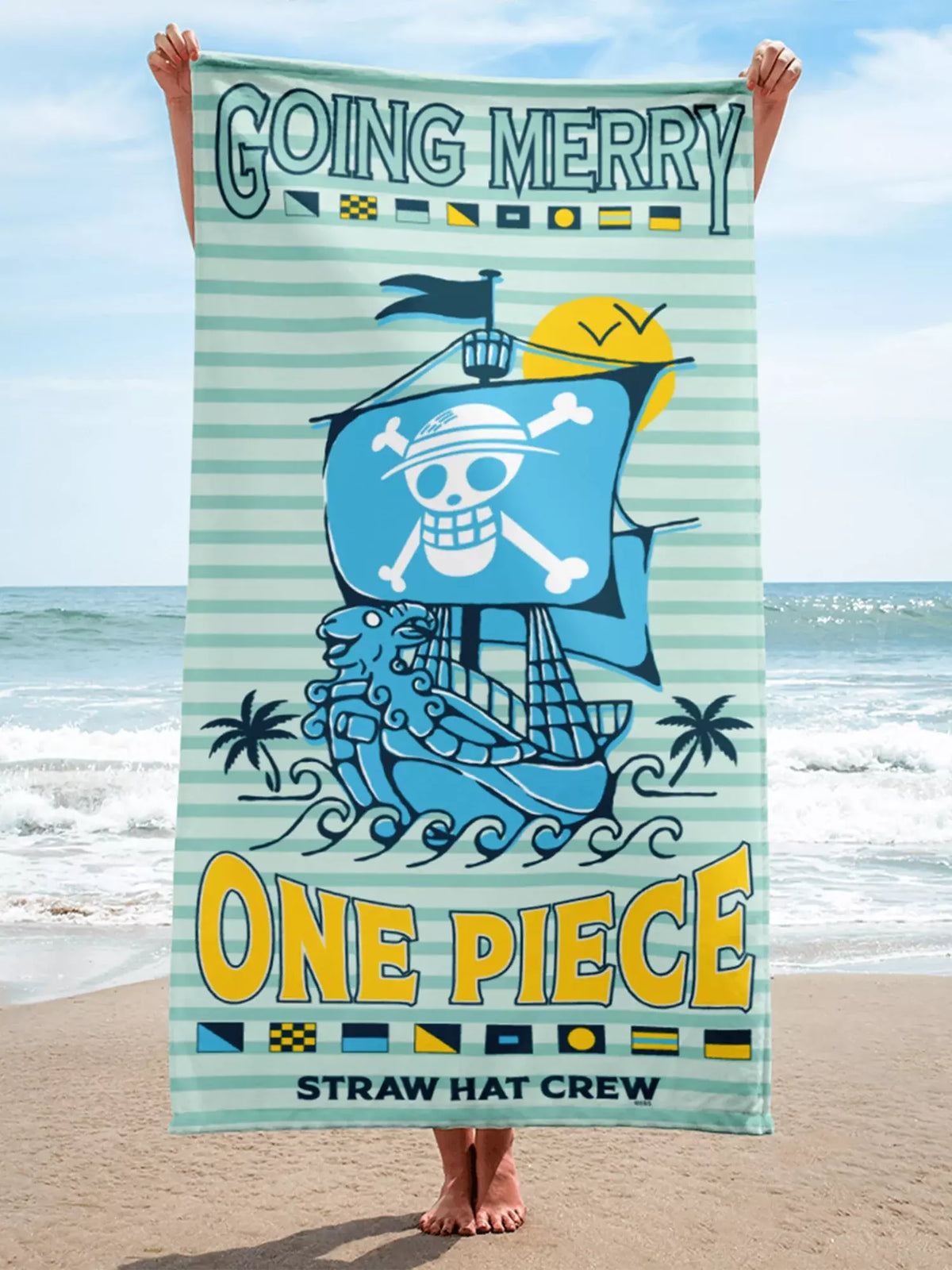 One Piece Straw Hat Crew Beach Towel - US 9861