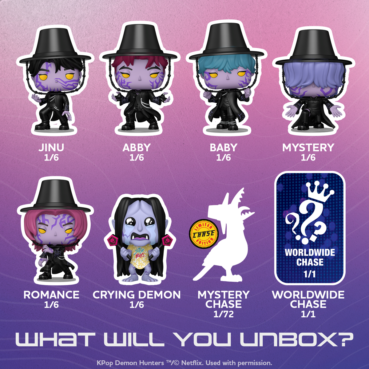 Pop! Mystery KPop Demon Hunters 6-Pack - US 5709