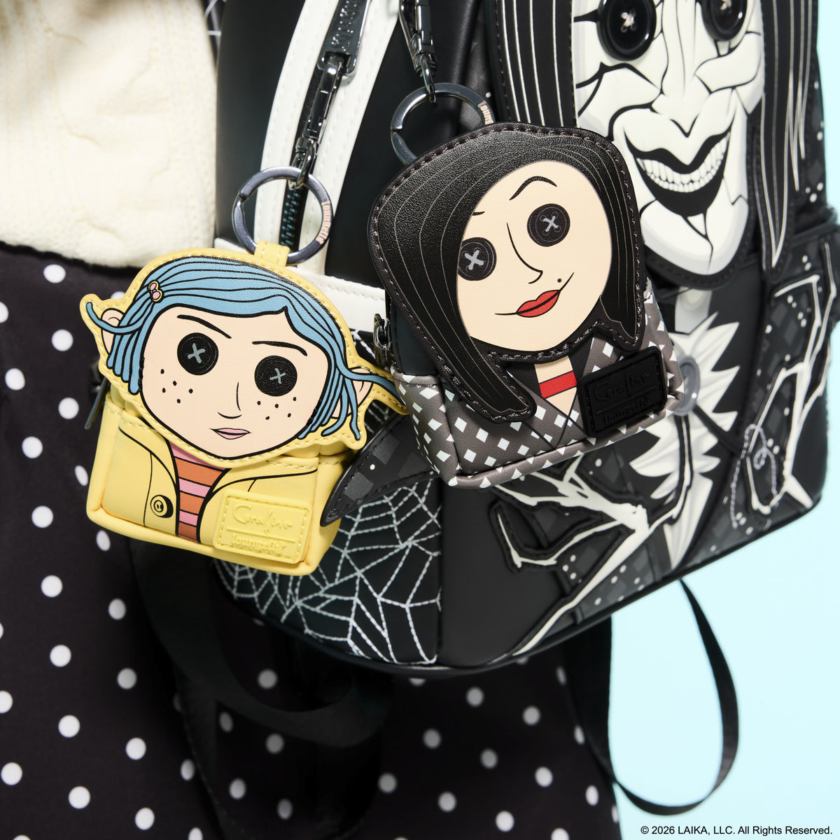 Coraline Cosplay Mystery Mini Backpack Keychain Charm - US 9245