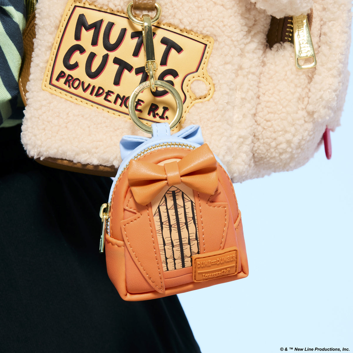 Dumb & Dumber Suit Reversible Cosplay Mini Backpack Keychain Charm - US 6191