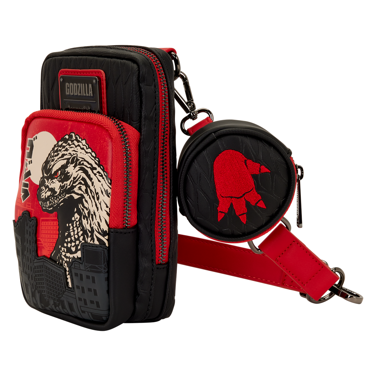 Godzilla Cell Phone Crossbody Bag with Coin Bag - US 4886