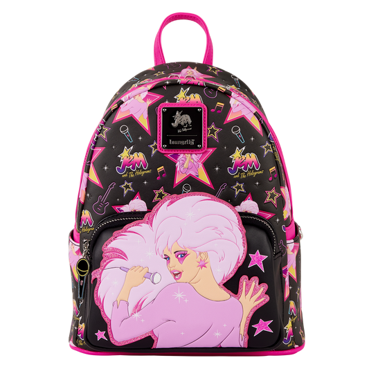 Jem and the Holograms Glitter All-Over Print Mini Backpack - US 4641