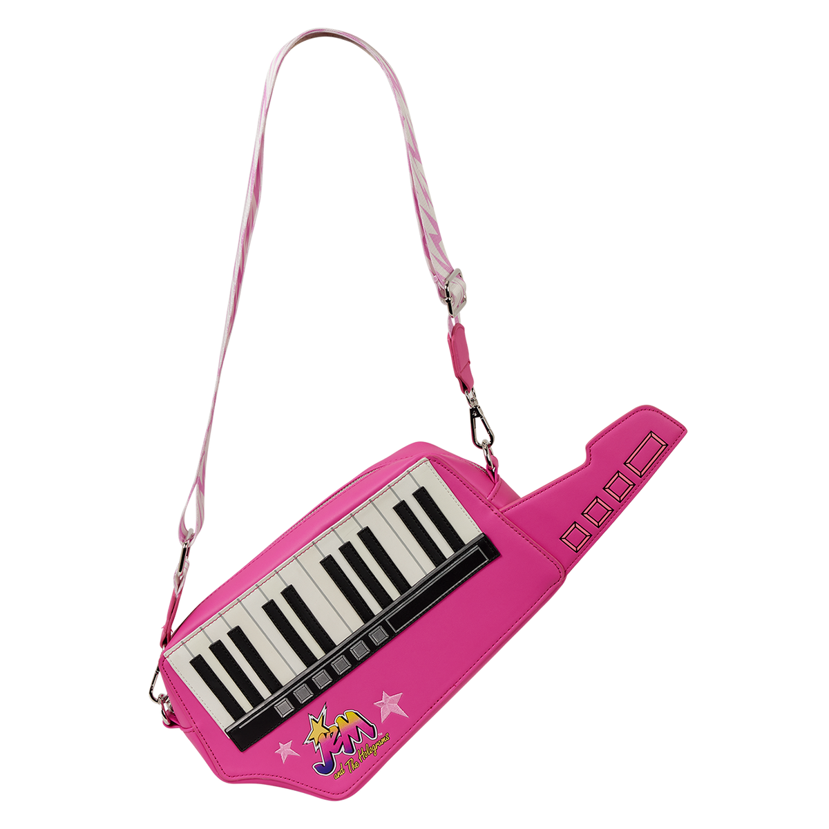 Jem and the Holograms Figural Keytar Glow Crossbody Bag - US 7182
