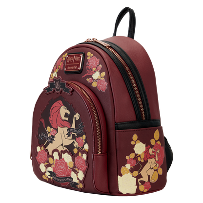 Harry Potter Gryffindor House Floral Tattoo Mini Backpack - US 3782