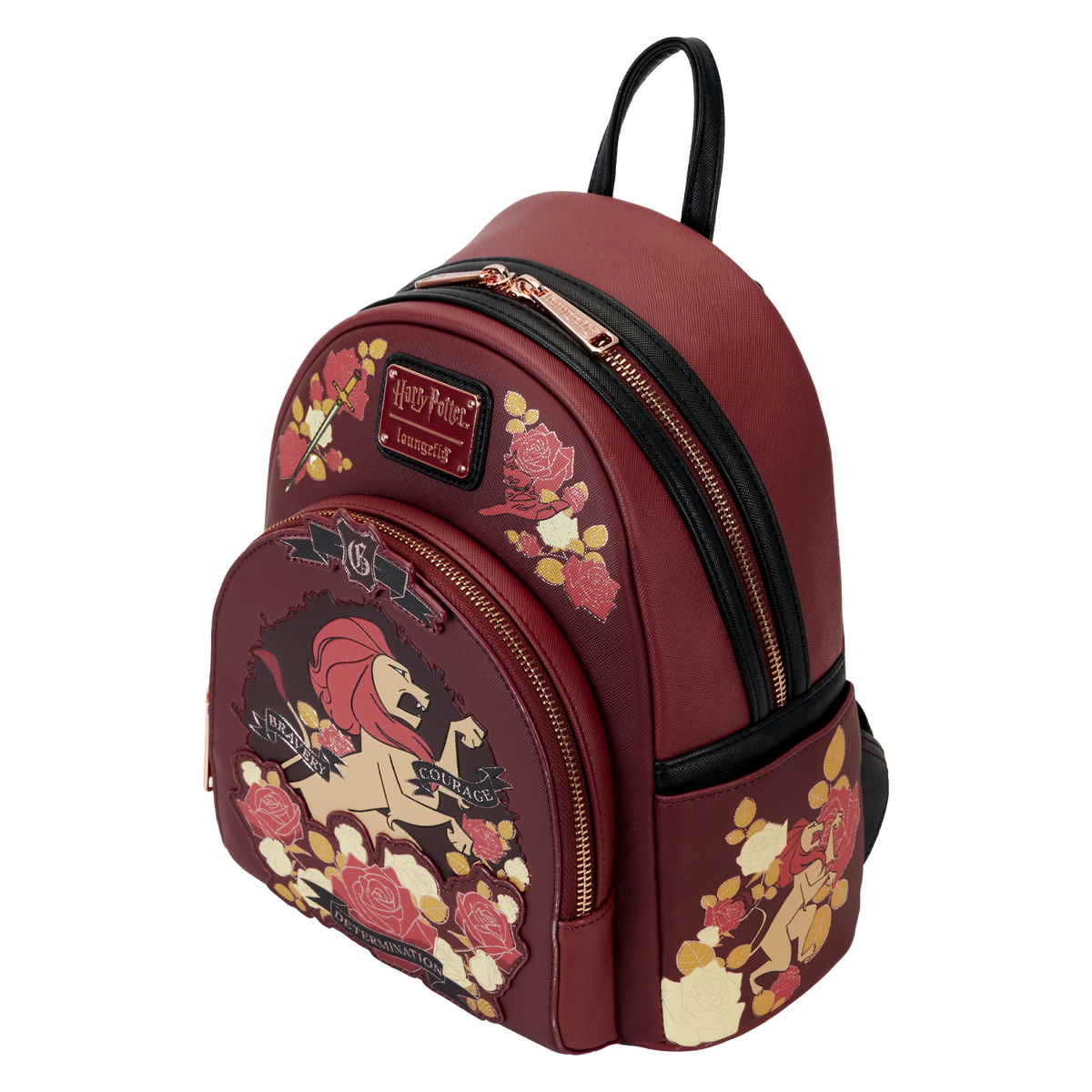 Harry Potter Gryffindor House Floral Tattoo Mini Backpack - US 3782