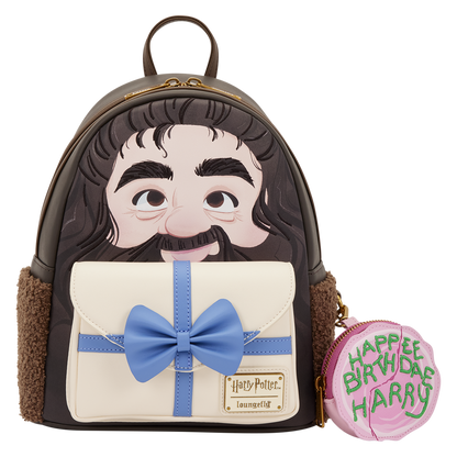 Harry Potter Hagrid Birthday Cake Cosplay Mini Backpack with Coin Bag - US 3108