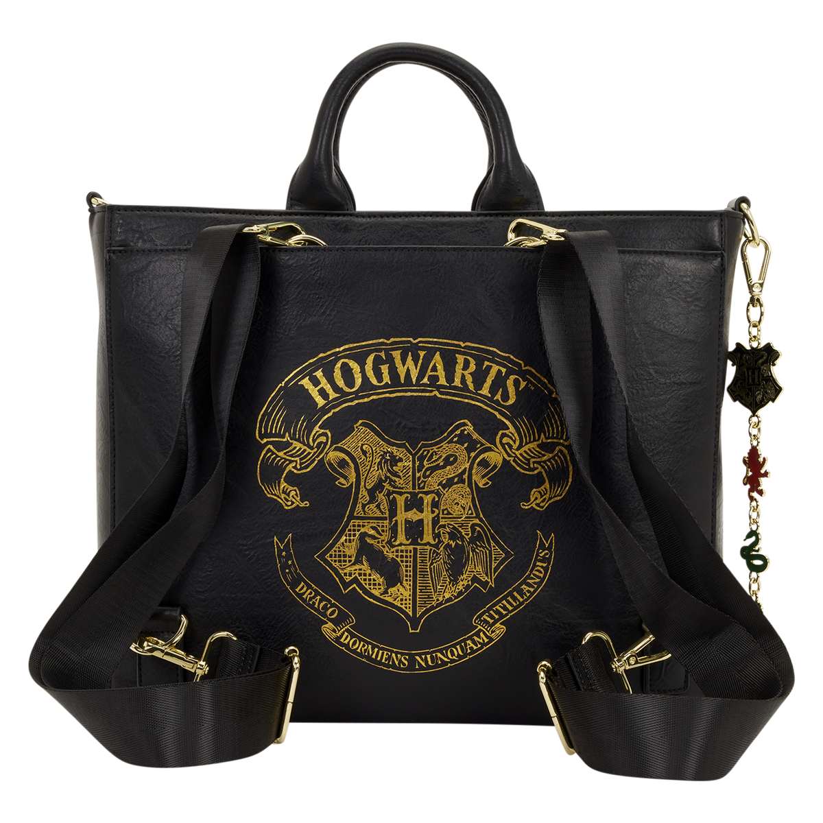 Harry Potter Hogwarts Letter Convertible Backpack & Tote Crossbody Bag - US 4301