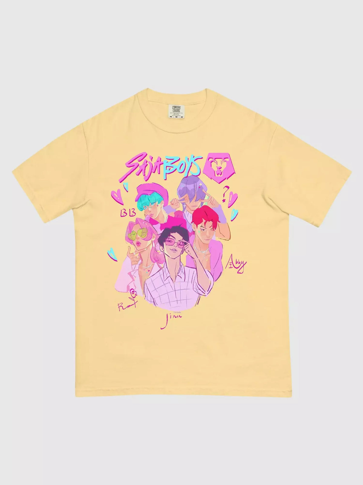 KPop Demon Hunters Saja Boys Lineup Tee - US 1471