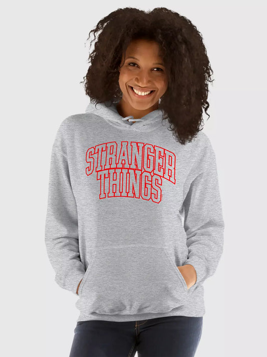 Stranger Things Logo Athletic Hoodie - US 7742