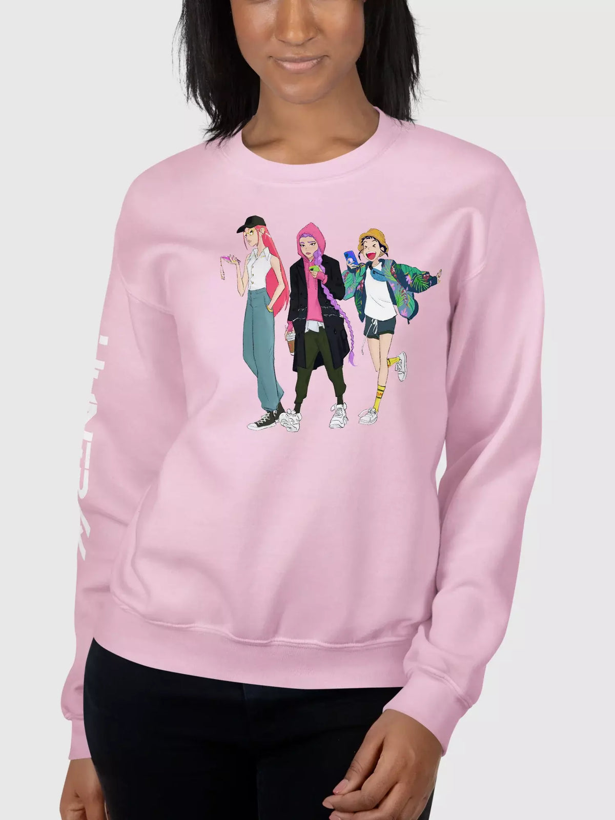 KPop Demon Hunters Off Duty HUNTR/X Sweatshirt - US 8322