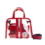 MLB LA Angels Clear Tote Crossbody Stadium Bag with Pouch - US 2989