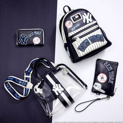 MLB NY Yankees Clear Tote Crossbody Stadium Bag with Pouch - US 0559